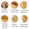 SilteD Bucket For Foot Bath,Sauna Accessories Sauna Bucket Water Bucket,Handmade Wooden Footbath Tubs,Foot Relaxing Barrel Present view 3