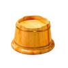 SilteD Bucket For Foot Bath,Sauna Accessories Sauna Bucket Water Bucket,Handmade Wooden Footbath Tubs,Foot Relaxing Barrel Present view 3
