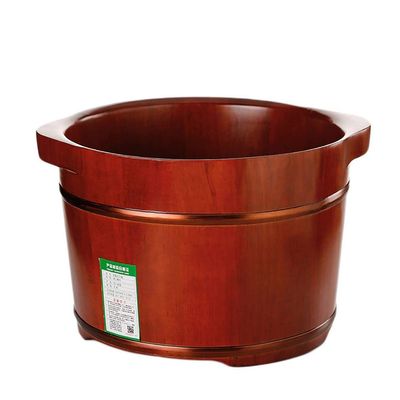 SilteD Bucket For Foot Bath,Sauna Accessories Sauna Bucket Water Bucket,Handmade Wooden Footbath Tubs,Foot Relaxing Barrel Present