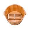 SilteD Bucket For Foot Bath,Sauna Accessories Sauna Bucket Water Bucket,Handmade Wooden Footbath Tubs,Foot Relaxing Barrel Present view 1