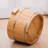 SilteD Bucket For Foot Bath,Sauna Accessories Sauna Bucket Water Bucket,Handmade Wooden Footbath Tubs,Foot Relaxing Barrel Present view 2