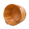 SilteD Bucket For Foot Bath,Sauna Accessories Sauna Bucket Water Bucket,Handmade Wooden Footbath Tubs,Foot Relaxing Barrel Present view 4