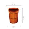 SilteD Bucket For Foot Bath,Sauna Accessories Sauna Bucket Water Bucket,Handmade Wooden Footbath Tubs,Foot Relaxing Barrel Present view 4