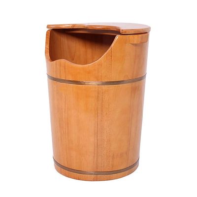 SilteD Sauna Wooden Bucket,Spa, Sauna,Soak,Handmade Massage Bucket Foot Bath,Foot Spa Wash Bucket Feet Bath Basin Tub Present