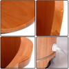 SilteD Sauna Wooden Bucket,Spa, Sauna,Soak,Handmade Massage Bucket Foot Bath,Foot Spa Wash Bucket Feet Bath Basin Tub Present view 2