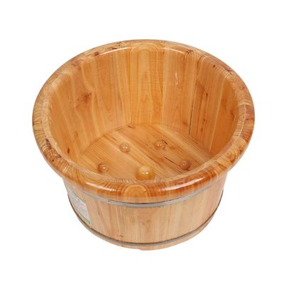 SilteD Sauna Wooden Bucket,Spa, Sauna,Soak,Handmade Massage Bucket Foot Bath,Foot Spa Wash Bucket Feet Bath Basin Tub Present
