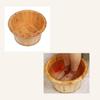 SilteD Sauna Wooden Bucket,Spa, Sauna,Soak,Handmade Massage Bucket Foot Bath,Foot Spa Wash Bucket Feet Bath Basin Tub Present view 3