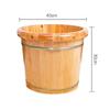 SilteD Bucket For Foot Bath,Sauna Accessories Sauna Bucket Water Bucket,Handmade Wooden Footbath Tubs,Foot Relaxing Barrel Present view 4