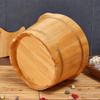 SilteD Bucket For Foot Bath,Sauna Accessories Sauna Bucket Water Bucket,Handmade Wooden Footbath Tubs,Foot Relaxing Barrel Present view 4