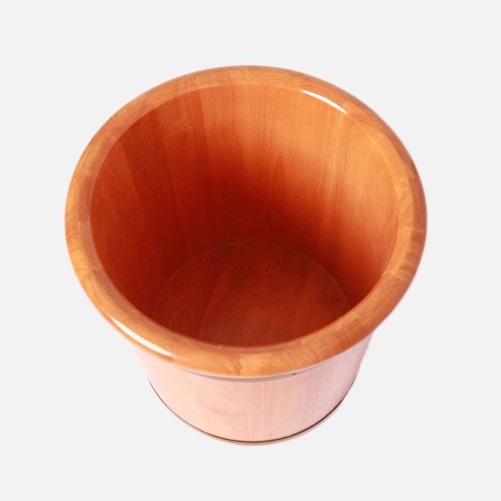 SilteD Sauna Wooden Bucket,Spa, Sauna,Soak,Handmade Massage Bucket Foot Bath,Foot Spa Wash Bucket Feet Bath Basin Tub Present