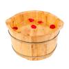 SilteD Sauna Wooden Bucket,Spa, Sauna,Soak,Handmade Massage Bucket Foot Bath,Foot Spa Wash Bucket Feet Bath Basin Tub Present view 1