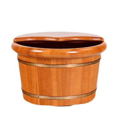 SilteD Sauna Wooden Bucket,Spa, Sauna,Soak,Handmade Massage Bucket Foot Bath,Foot Spa Wash Bucket Feet Bath Basin Tub Present