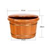 SilteD Sauna Wooden Bucket,Spa, Sauna,Soak,Handmade Massage Bucket Foot Bath,Foot Spa Wash Bucket Feet Bath Basin Tub Present view 4