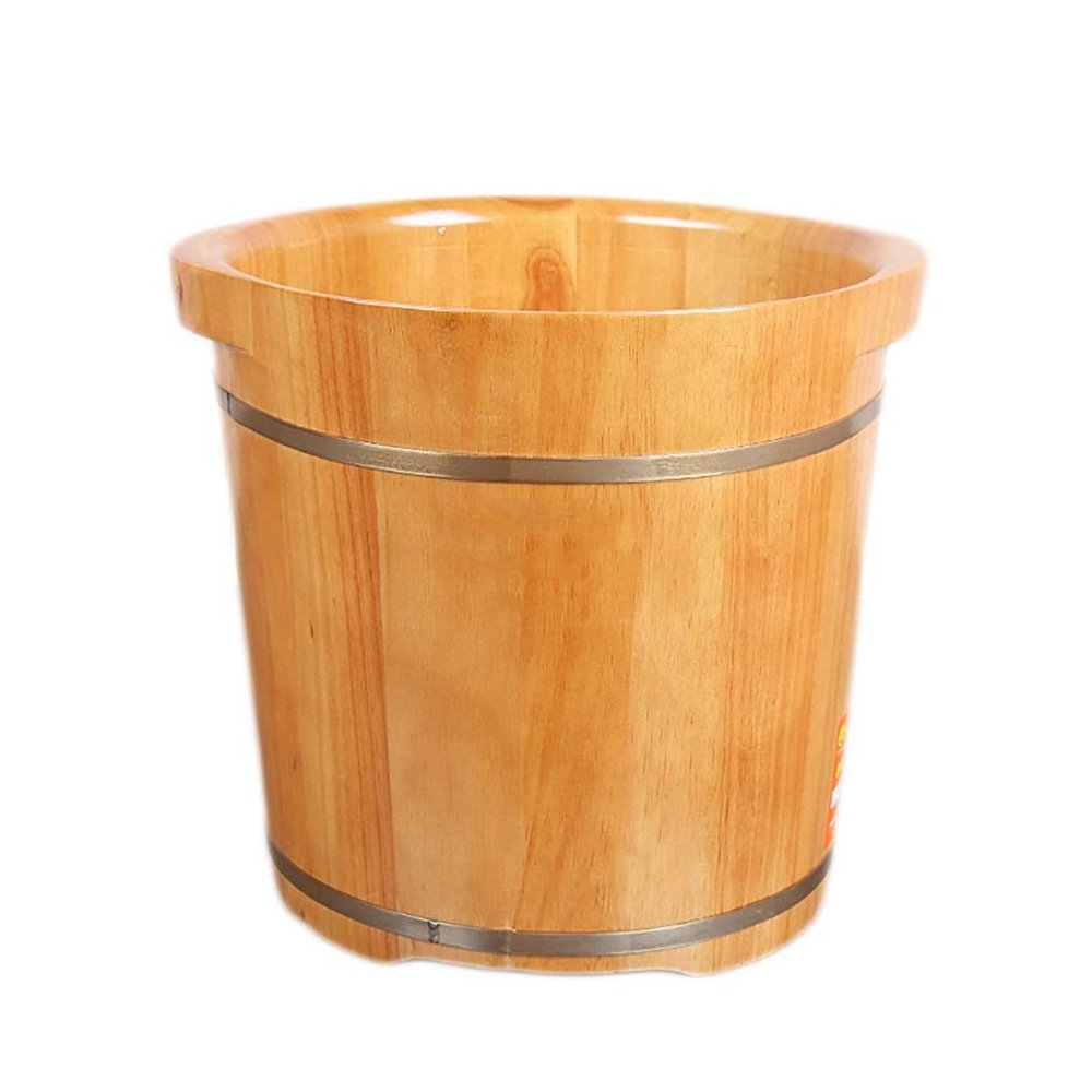 SilteD Bucket For Foot Bath,Sauna Accessories Sauna Bucket Water Bucket,Handmade Wooden Footbath Tubs,Foot Relaxing Barrel Present