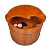 SilteD Bucket For Foot Bath,Sauna Accessories Sauna Bucket Water Bucket,Handmade Wooden Footbath Tubs,Foot Relaxing Barrel Present view 3