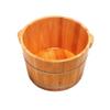 SilteD Bucket For Foot Bath,Sauna Accessories Sauna Bucket Water Bucket,Handmade Wooden Footbath Tubs,Foot Relaxing Barrel (Color : A) Present view 1