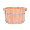 SilteD Bucket For Foot Bath,Sauna Accessories Sauna Bucket Water Bucket,Handmade Wooden Footbath Tubs,Foot Relaxing Barrel (Color : A) Present view 1