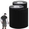 2 Rolls Kinesiology Tape, Muscle Support Tape Extra Wide Waterproof Turf Tape for Arms Football Ultra Sticky Athletic Sports Tape Wrap for Exercises Gymnastics to Prevent Turf Burn (Black White) view 1