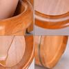 SilteD Bucket For Foot Bath,Sauna Accessories Sauna Bucket Water Bucket,Handmade Wooden Footbath Tubs,Foot Relaxing Barrel Present view 2
