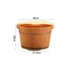 SilteD Bucket For Foot Bath,Sauna Accessories Sauna Bucket Water Bucket,Handmade Wooden Footbath Tubs,Foot Relaxing Barrel Present view 2