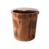 Sauna Wooden Bucket,Spa, Sauna,Soak,Handmade Massage Bucket Foot Bath,Foot Spa Wash Bucket Feet Bath Basin Tub (Size : 40 * 32 * 32cm) Present view 1