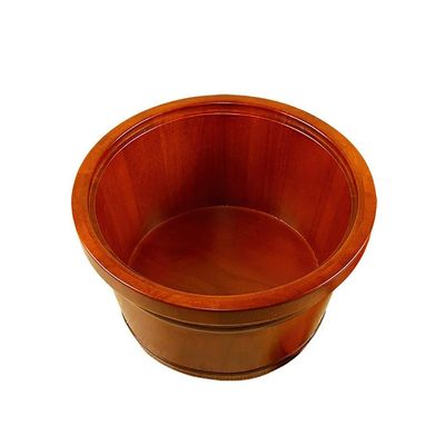 SilteD Sauna Wooden Bucket,Spa, Sauna,Soak,Handmade Massage Bucket Foot Bath,Foot Spa Wash Bucket Feet Bath Basin Tub (Color : A) Present