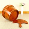 SilteD Sauna Wooden Bucket,Spa, Sauna,Soak,Handmade Massage Bucket Foot Bath,Foot Spa Wash Bucket Feet Bath Basin Tub (Color : A) Present view 4