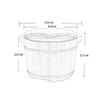 SilteD Bucket For Foot Bath,Sauna Accessories Sauna Bucket Water Bucket,Handmade Wooden Footbath Tubs,Foot Relaxing Barrel Present view 4