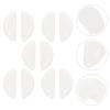 Lurrose 5 Pairs Silicone Glasses Nose Pad Sunglasses Nose Grip Eyewear Nose Bridge Pads Eyeglass Accessories Spectacle Nose Pads Glasses Nose Grips Glasses Clip Half Moon Silica Gel view 3