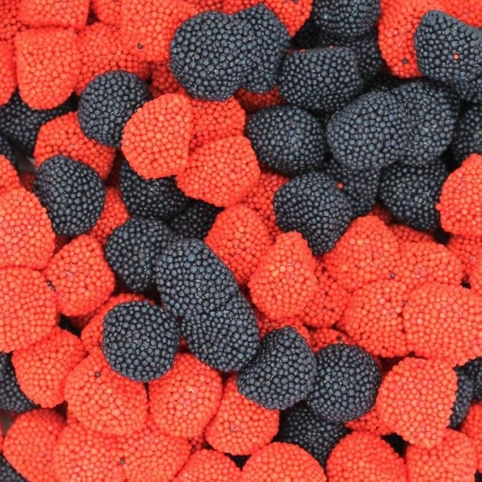 Black & Raspberry Berries 700g Sweet Jar