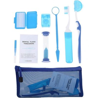 Luxylei 8pcs/set Oral Cleaning Care Dental Teeth Orthodontic Kits Whitening Tool Portable Outdoor Suit Interdental Brushoral Care
