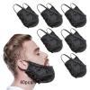 Beard Bib for Men Eating, Beard Bandana for Sleeping, Beard Covers 40 Pcs Beard Bonnet Waterproof Beard Covers Guard Adjustable Bedtime Facial Beard Apron Satin Beard Conditioning Cap view 1