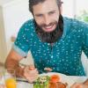 Beard Bib for Men Eating, Beard Bandana for Sleeping, Beard Covers 40 Pcs Beard Bonnet Waterproof Beard Covers Guard Adjustable Bedtime Facial Beard Apron Satin Beard Conditioning Cap view 2