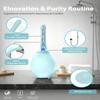 Enema Bulb Anal Douche Kit - with Shower Connect, 245ml Silicone Enema for Personal Hygiene & Refreshing Rinse, Anti-Backflow Valve & 7-Hole Nozzle, Filter Attachment Included (Light Blue) view 4