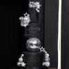 DRWATE Disco Ball Cake Topper Mirror Balls Cake Decorations with Silver Stars Cake Topper for 70s 80s Disco Dance Party Saturday Night Fever Supplies (Style 1) view 3