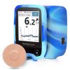 YOUSHARES Freestyle Libre 2 Reader Silicone Case with 20 Packs Beige Freestyle Libre 2 Sensor Patches Waterproof, Anti-drop Scratches Protective Cover for Freestyle Libre (Blue & White) view 1