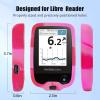 YOUSHARES Freestyle Libre 2 Reader Silicone Case with 20 Packs Libre 2 Sensor Cover Waterproof, Anti-drop Scratches Protective Cover (Pink & White) view 3