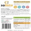 Pack of 10 Keto Bread with Sesame Seeds for Burger Keto SoKeto (10 x 60g) with 2.7 g of Carbohydrates per Portion for Keto/Protein/Diabetic Diet Ig<2 view 2