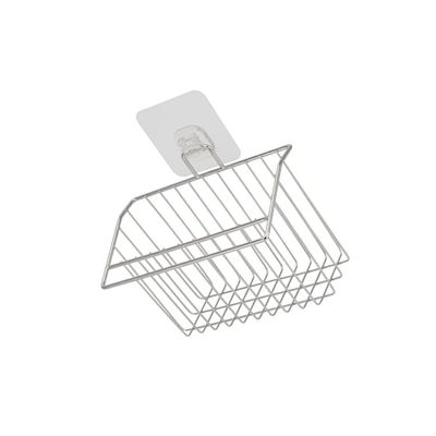 rongweiwang Kitchen Sponge Drain Rack Wall Basket Home Storage Soap Drainer Shelf Washing Liquid Holder Home Bathroom Organizer