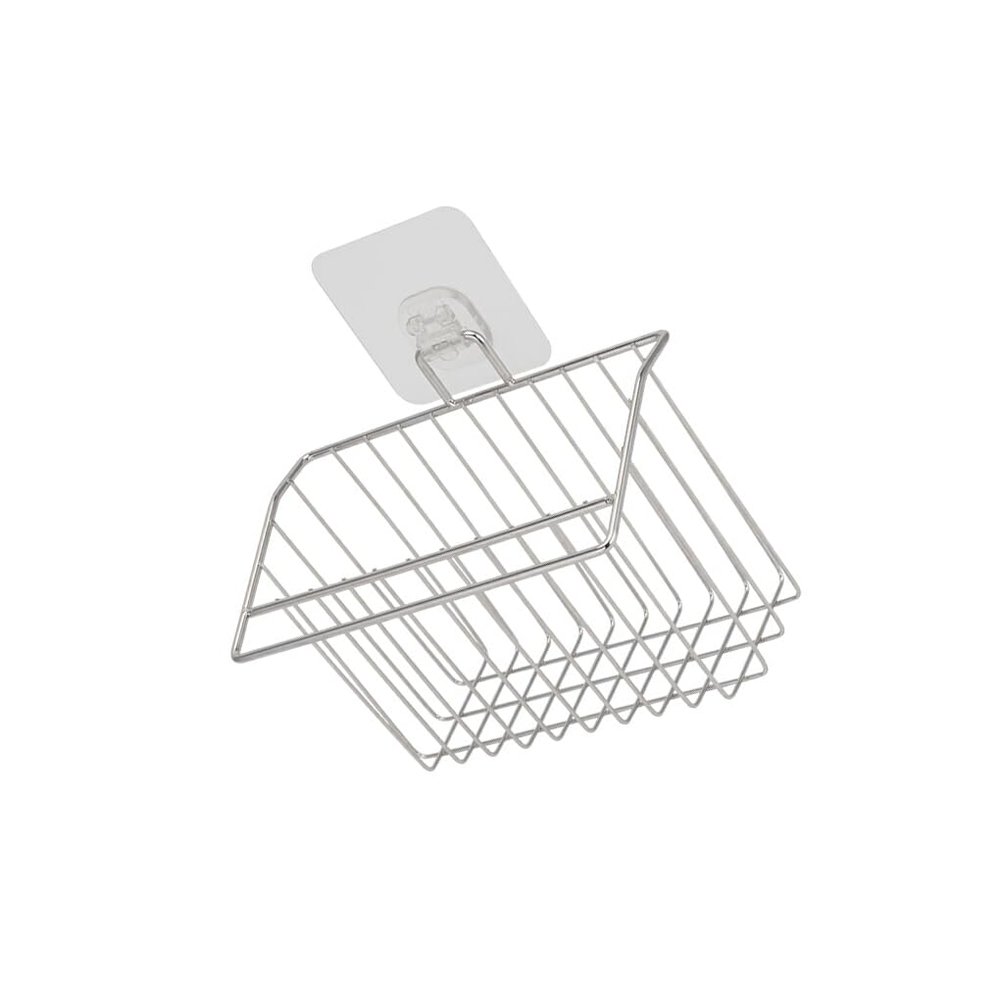 rongweiwang Kitchen Sponge Drain Rack Wall Basket Home Storage Soap Drainer Shelf Washing Liquid Holder Home Bathroom Organizer