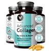 Advanced Collagen Complex for Joints & Bones  Pure Marine Collagen Supplements for Women & Men with Vitamin D3 K2, C, Zinc, Copper, Type 1 High Strength Fish Peptides Capsules, UK Made, 30-Day Supply view 1