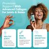 Advanced Collagen Complex for Joints & Bones  Pure Marine Collagen Supplements for Women & Men with Vitamin D3 K2, C, Zinc, Copper, Type 1 High Strength Fish Peptides Capsules, UK Made, 30-Day Supply view 2