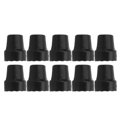 10Pcs Crutch Tip,19mm Crutch Feet Cap Upgrade Heavy Duty Rubber Accessories Replacement Rubber Cane Tips Heavy Duty Rubber Crutch Tips Replacement Universal Rubber Cane Tips(black)