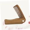 Beavorty Portable Beard Comb Foldable Design for Travel Made of Natural Verawood for Styling Facial Hair Fine Hair Use as Brush Comb Beard for Men Women and Boys and Girls view 3