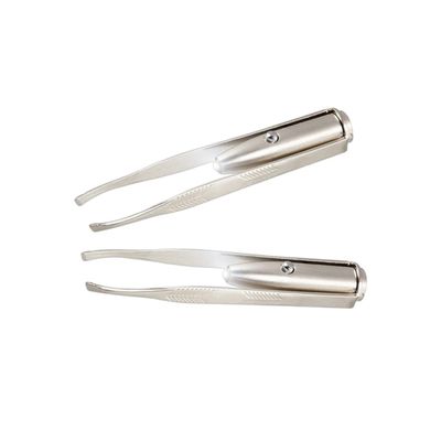 Beavorty Led Light Eyebrow Tweezers Facial Hair Remover with Led Light Lash Tweezers Precision Plucking Tool for Womens Beauty Care and Eyebrow Shaping