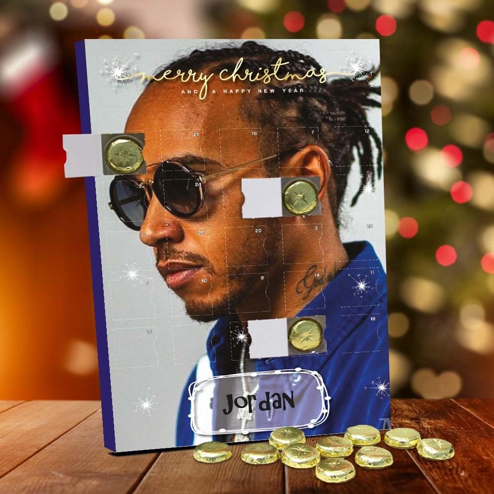 Lewis Hamilton Personalised Chocolate Advent Calendar