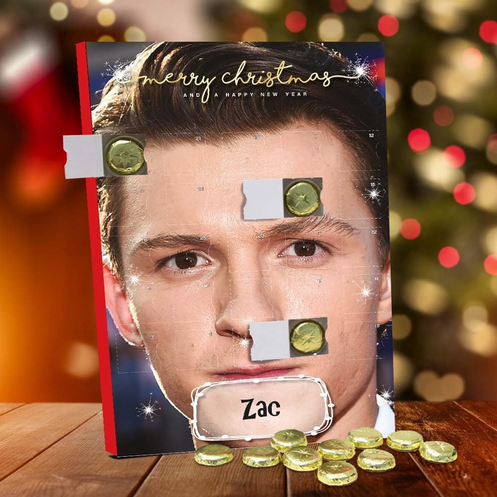 Tom Holland Personalised Chocolate Advent Calendar
