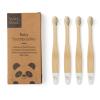 Wild & Stone Organic Baby Bamboo Toothbrush | 4 Pack | Soft Fibre Bristles | 100% Biodegradable Handle | BPA Free | Vegan Eco Friendly Baby Toothbrushes (White) view 1