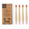 Wild & Stone Organic Baby Bamboo Toothbrush | 4 Pack | Soft Fibre Bristles | 100% Biodegradable Handle | BPA Free | Vegan Eco Friendly Baby Toothbrushes (Baby Pink) view 1