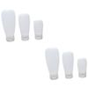 FRCOLOR 6pcs Portable Lotion Bottles Silicone Travel Dispenser Bottles Eco-friendly Storage Containers view 1